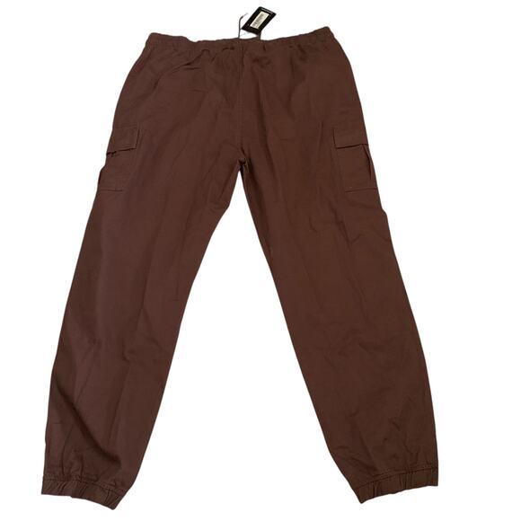 BOOHOOMAN Men’s Size 4XL Plus Slim Fit Drawstring Cargo Pant Trousers - Picture 11 of 11